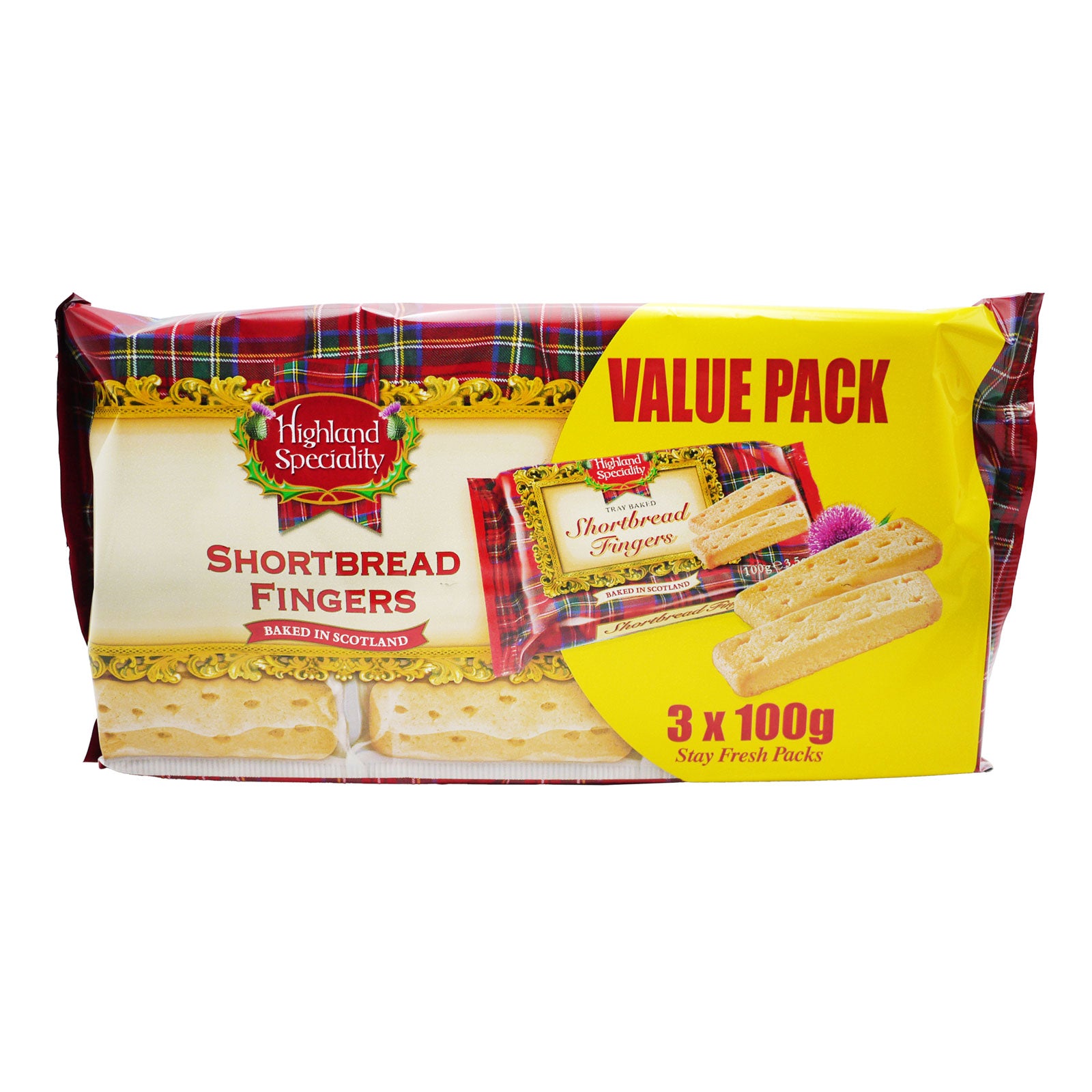 Scottish Shortbread Fingers 3Pk x 100G 31/05/2026 | High Quality Chocolate & Sweets Online - Product Image Scottish Shortbread Fingers 3Pk x 100G 31/05/2026 | High Quality Chocolate & Sweets Online - Product Image